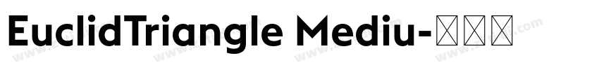 EuclidTriangle Mediu字体转换